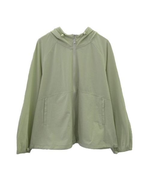 aquagarage（アクアガレージ）の「UV対策ラッシュガードパーカー（パーカー・レディース・ベージュ/グリーン/ブラック・M/L）」の6枚目の写真