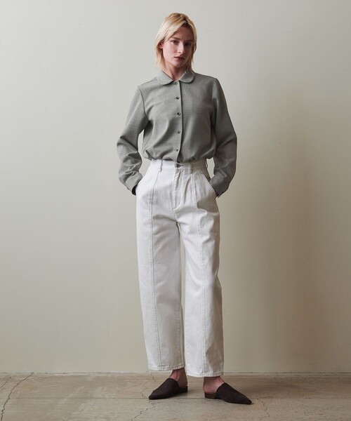 Steven Alan(スティーブンアラン)の「<Steven Alan>ポリエステルクレープ シャツ(シャツ/ブラウス・レディース・グレー/ブラック・S/M)」の3枚目の写真