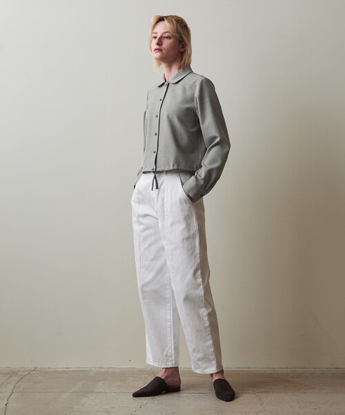Steven Alan(スティーブンアラン)の「<Steven Alan>ポリエステルクレープ シャツ(シャツ/ブラウス・レディース・グレー/ブラック・S/M)」の4枚目の写真