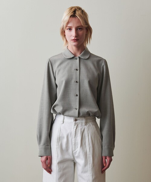 Steven Alan(スティーブンアラン)の「<Steven Alan>ポリエステルクレープ シャツ(シャツ/ブラウス・レディース・グレー/ブラック・S/M)」の6枚目の写真
