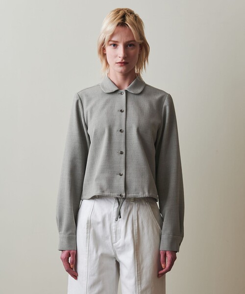 完売品　＜Steven Alan＞ CL クレープ オープンカラー シャツ セール】＜Steven Alan＞ ドレープ コードレーン レギュラー