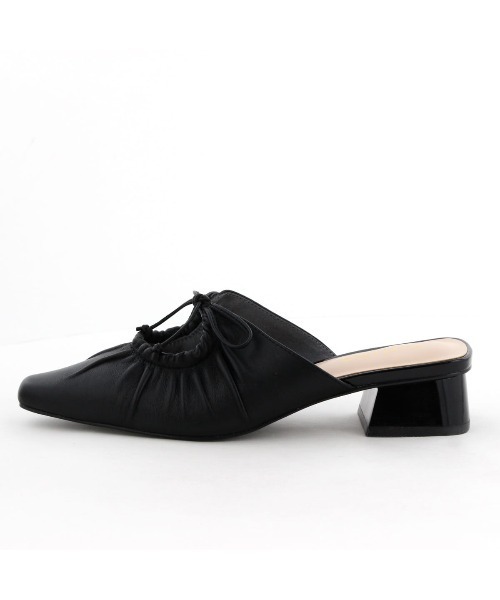 HIMIKO（ヒミコ）の「【HIMIKO】【ZOZOTOWN限定デザイン】リボンギャザーミュール/650501（サンダル・レディース・ブラック/シルバー/アイボリー・X-LARGE/LARGE/MEDIUM/SMALL）」の10枚目の写真