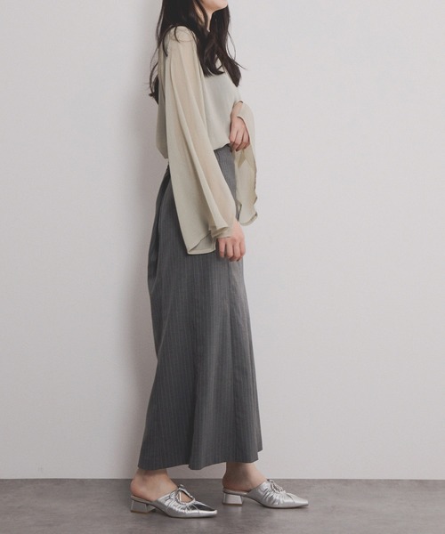 HIMIKO（ヒミコ）の「【HIMIKO】【ZOZOTOWN限定デザイン】リボンギャザーミュール/650501（サンダル・レディース・ブラック/シルバー/アイボリー・X-LARGE/LARGE/MEDIUM/SMALL）」の22枚目の写真