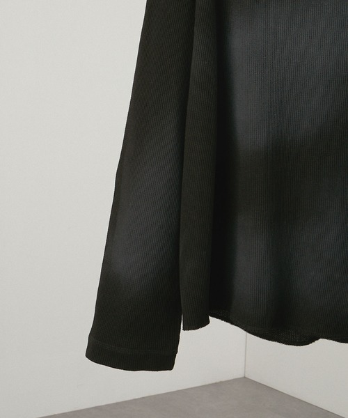 Alfred Alex(アルフレッドアレックス)の「【Alfred Alex】フェードスプレープリント ワッフルビッグロンT(Tシャツ/カットソー・メンズ・チャコール/ワイン/ブルーグレー/ブラウン・M/L)」の18枚目の写真