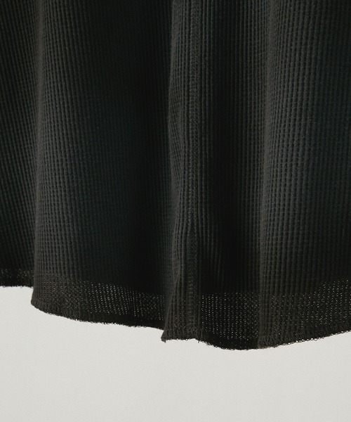 Alfred Alex(アルフレッドアレックス)の「【Alfred Alex】フェードスプレープリント ワッフルビッグロンT(Tシャツ/カットソー・メンズ・チャコール/ワイン/ブルーグレー/ブラウン・M/L)」の20枚目の写真