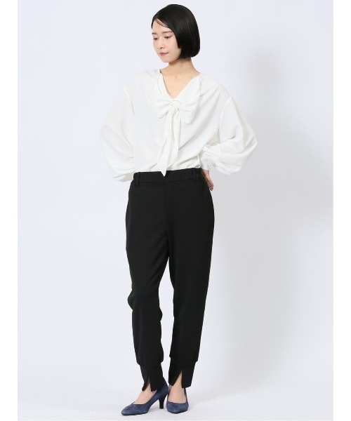 m.f.editorial（エムエフエディトリアル）の「【ストレッチ ウォッシャブル】m.f.エディトリアル レディース ストレッチ ジョガーパンツ（その他パンツ・レディース・ネイビー/ベージュ/ブラック・FREE）」の15枚目の写真