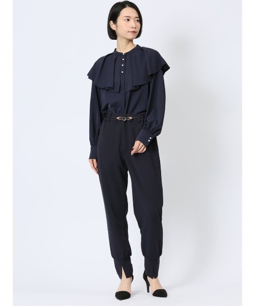 m.f.editorial（エムエフエディトリアル）の「【ストレッチ ウォッシャブル】m.f.エディトリアル レディース ストレッチ ジョガーパンツ（その他パンツ・レディース・ネイビー/ベージュ/ブラック・FREE）」の14枚目の写真