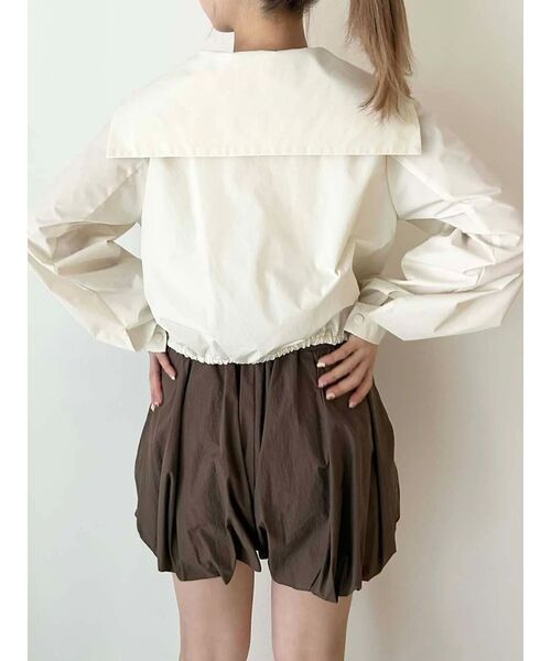 CALNAMUR（カルナムール）の「SAILOR COLLAR BLOUSON/セーラーカラーブルゾン（ブルゾン・レディース・ネイビー/ピンク/ホワイト・FREE）」の20枚目の写真