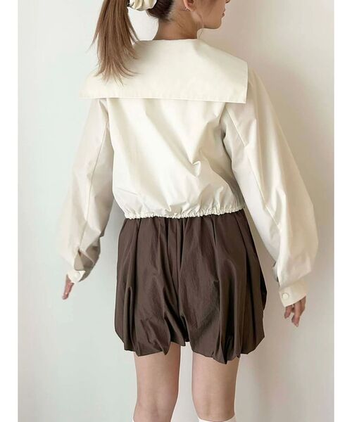 CALNAMUR（カルナムール）の「SAILOR COLLAR BLOUSON/セーラーカラーブルゾン（ブルゾン・レディース・ネイビー/ピンク/ホワイト・FREE）」の19枚目の写真