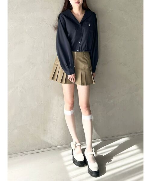 CALNAMUR（カルナムール）の「SAILOR COLLAR BLOUSON/セーラーカラーブルゾン（ブルゾン・レディース・ネイビー/ピンク/ホワイト・FREE）」の18枚目の写真