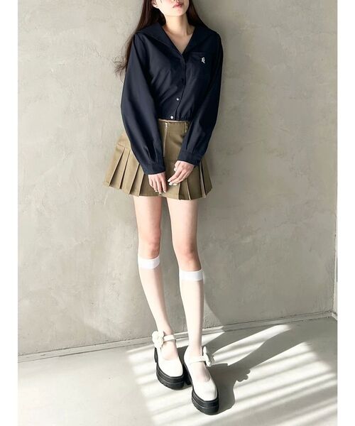 CALNAMUR（カルナムール）の「SAILOR COLLAR BLOUSON/セーラーカラーブルゾン（ブルゾン・レディース・ネイビー/ピンク/ホワイト・FREE）」の17枚目の写真