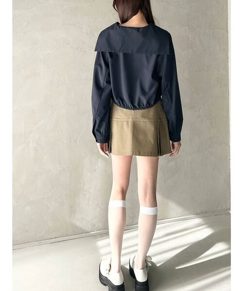 CALNAMUR（カルナムール）の「SAILOR COLLAR BLOUSON/セーラーカラーブルゾン（ブルゾン・レディース・ネイビー/ピンク/ホワイト・FREE）」の16枚目の写真