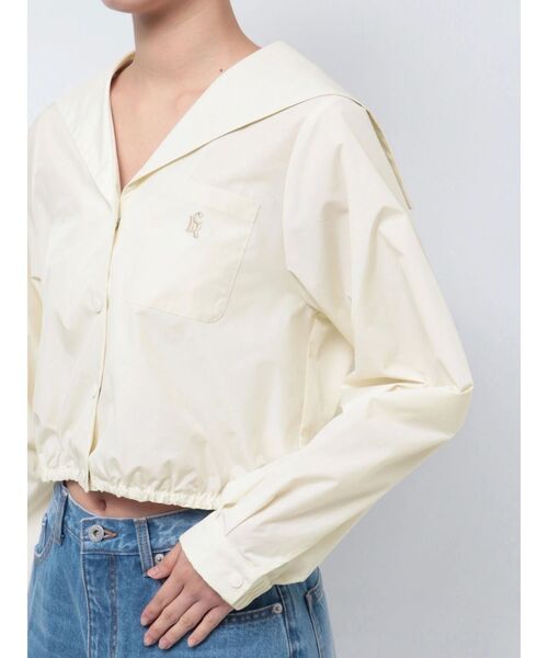 CALNAMUR（カルナムール）の「SAILOR COLLAR BLOUSON/セーラーカラーブルゾン（ブルゾン・レディース・ネイビー/ピンク/ホワイト・FREE）」の8枚目の写真