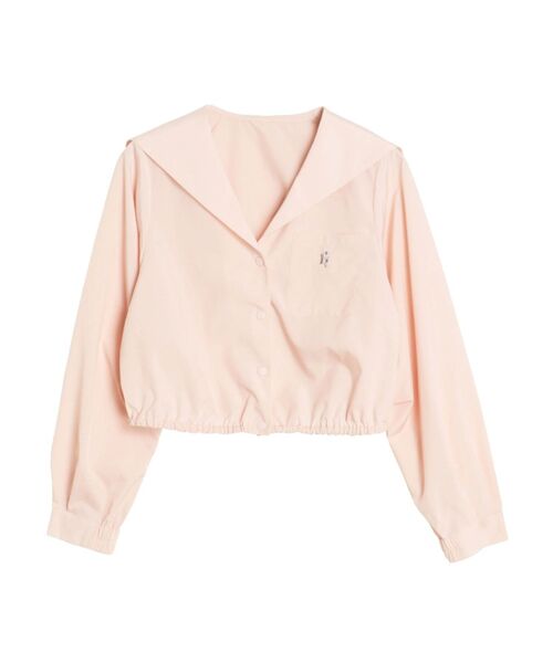 CALNAMUR（カルナムール）の「SAILOR COLLAR BLOUSON/セーラーカラーブルゾン（ブルゾン・レディース・ネイビー/ピンク/ホワイト・FREE）」の3枚目の写真