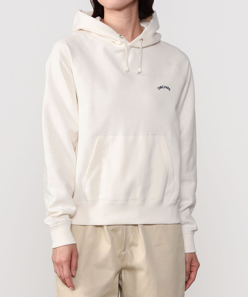 ORCIVAL（オーシバル）の「ORCIVAL | コットン裏毛 フードプルオーバー WOMEN（パーカー・レディース・グレー/アイボリー・2）」の13枚目の写真