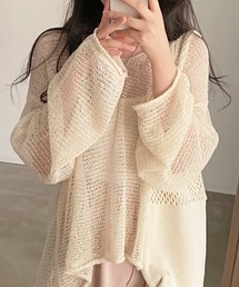 SallyLunn（サリーラン）の「メッシュサマールーズニット（ニット/セーター）」