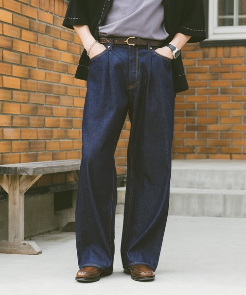 RAGEBLUE(レイジブルー)の「ヴィンテージライク/ライトオンスデニムバギーパンツ(デニムパンツ・メンズ・ホワイト/ブルー/グレー/ライトブルー/ブラック/ネイビー・LARGE/MEDIUM/SMALL)」の5枚目の写真