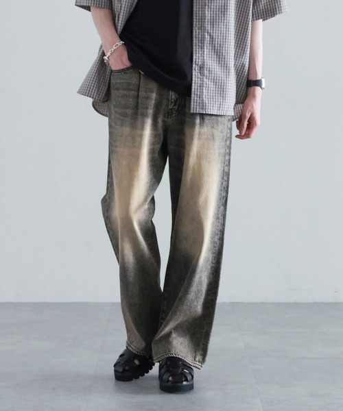 RAGEBLUE(レイジブルー)の「ヴィンテージライク/ライトオンスデニムバギーパンツ(デニムパンツ・メンズ・ホワイト/ブルー/グレー/ライトブルー/ブラック/ネイビー・LARGE/MEDIUM/SMALL)」の4枚目の写真