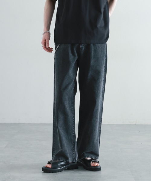 RAGEBLUE(レイジブルー)の「ヴィンテージライク/ライトオンスデニムバギーパンツ(デニムパンツ・メンズ・ホワイト/ブルー/グレー/ライトブルー/ブラック/ネイビー・LARGE/MEDIUM/SMALL)」の3枚目の写真