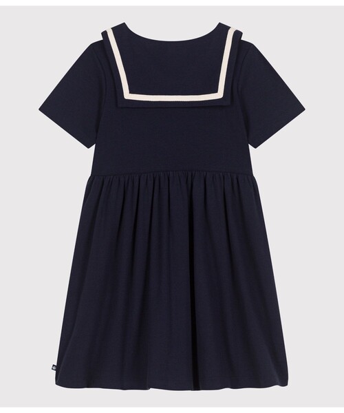 PETIT BATEAU(プチバトー)の「半袖ワンピース(ワンピース・キッズ・ネイビー・6YEAR/8YEAR/10YEAR/12YEAR)」の5枚目の写真