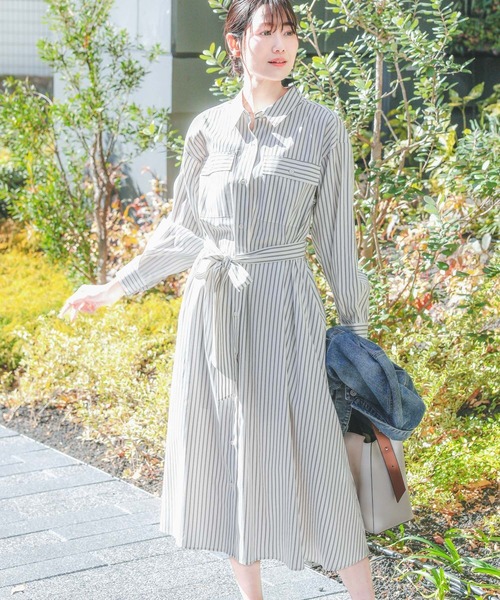 セール】イージーケアシャツワンピース/283768（ワンピース）｜GLOBAL