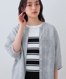 未使用✴︎INDIVI VAI インディヴィ ヴァイ リネン 麻 シャツ