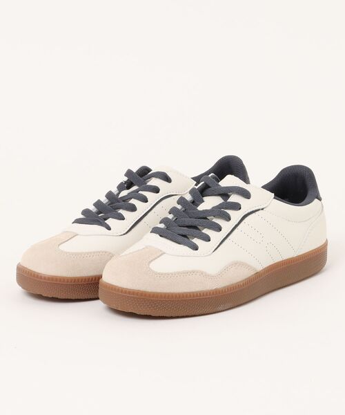 Hawkins（ホーキンス）の「HAWKINS ホーキンス VICKY ローカットスニーカー HW20396 LT.BEIGE（スニーカー・レディース・ホワイト・8/7h/7/6h/6/5h）」の2枚目の写真