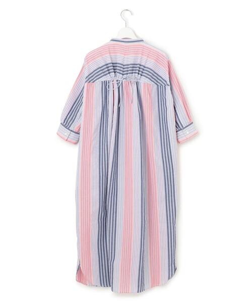J.PRESS YORK STREET（ジェイプレスヨークストリート）の「【WOMEN】マルチストライプ シャツワンピース（ワンピース・レディース・レッド系1/ブルー系1・F）」の9枚目の写真