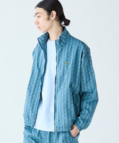 LACOSTE(ラコステ)の「モノグラムジャカード撥水ナイロンジャケット(ナイロンジャケット・メンズ・グレイッシュブルー・46/48/50/52)」の12枚目の写真