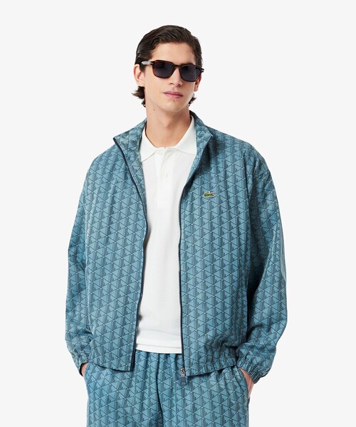 LACOSTE(ラコステ)の「モノグラムジャカード撥水ナイロンジャケット(ナイロンジャケット・メンズ・グレイッシュブルー・46/48/50/52)」の19枚目の写真