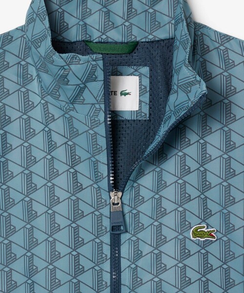 セール】モノグラムジャカード撥水ナイロンジャケット（ナイロン