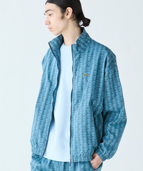 LACOSTE(ラコステ)の「モノグラムジャカード撥水ナイロンジャケット(ナイロンジャケット・メンズ・グレイッシュブルー・46/48/50/52)」の3枚目の写真