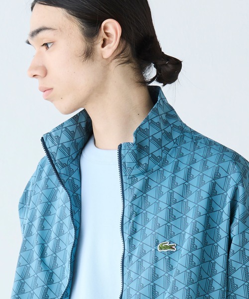 LACOSTE(ラコステ)の「モノグラムジャカード撥水ナイロンジャケット(ナイロンジャケット・メンズ・グレイッシュブルー・46/48/50/52)」の6枚目の写真