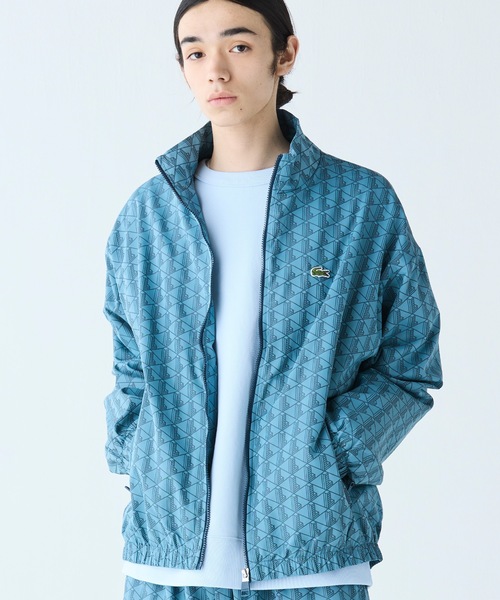 LACOSTE(ラコステ)の「モノグラムジャカード撥水ナイロンジャケット(ナイロンジャケット・メンズ・グレイッシュブルー・46/48/50/52)」の2枚目の写真