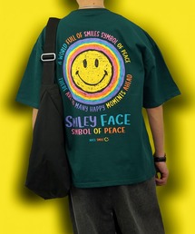 SMILEY FACE | 【GROOVY STORE】SMILEY FACE オーバーサイズ ヘビーウエイト半袖Tシャツ(Tシャツ/カットソー)