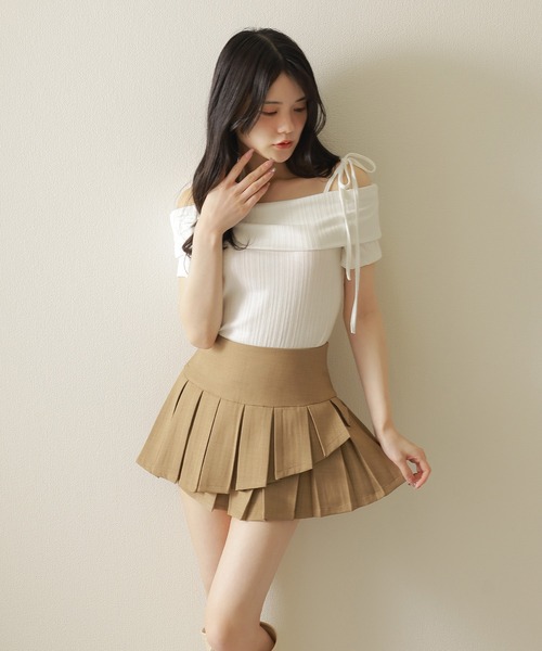【大注目】PRADA◆モヘア&ウール ミニスカート アシンメトリー asymmetry pleats mini skirt/アシンメトリープリーツミニ