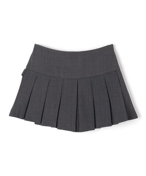 ★関税込★CITYBREEZE★FOLD PLEATS SKIRT★ミニスカート★ ≪通常販売≫adjust pleats mini skirt（アジャストプリーツミニ