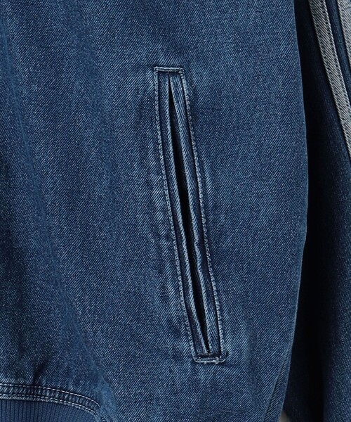 adidas Originals(アディダスオリジナルス)の「<adidas Originals> デニム ファイヤーバード トラックトップ(ブルゾン・メンズ・ネイビー/ブラック・L/S/M)」の6枚目の写真
