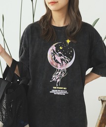 ピグメント加工 デザインプリントTシャツ 秋物 秋服 2026年秋冬