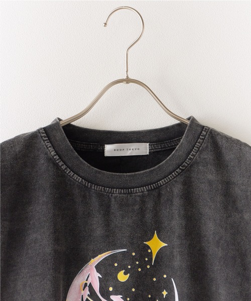 ROOPTOKYO（ループトウキョウ）の「ピグメント加工 デザインプリントＴシャツ 秋物 秋服 2026年秋冬（Tシャツ/カットソー・レディース・ブラック・FREE）」の7枚目の写真