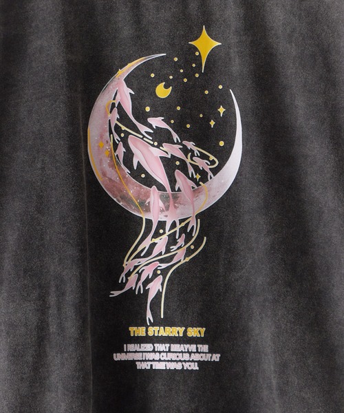 ROOPTOKYO（ループトウキョウ）の「ピグメント加工 デザインプリントＴシャツ 秋物 秋服 2026年秋冬（Tシャツ/カットソー・レディース・ブラック・FREE）」の8枚目の写真