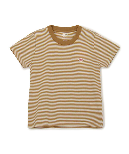 DANTON（ダントン）の「KIDS' SHORT SLEEVE INNER T-SHIRT STRIPE（Tシャツ/カットソー・キッズ・グレー系その他/ベージュ系その他/ブルー系その他5/レッド系その他・105/115/135/125）」の3枚目の写真