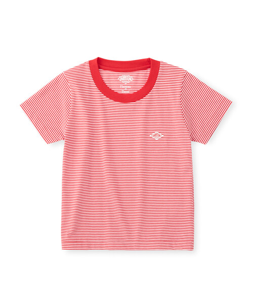 DANTON（ダントン）の「KIDS' SHORT SLEEVE INNER T-SHIRT STRIPE（Tシャツ/カットソー・キッズ・グレー系その他/ベージュ系その他/ブルー系その他5/レッド系その他・105/115/135/125）」の11枚目の写真