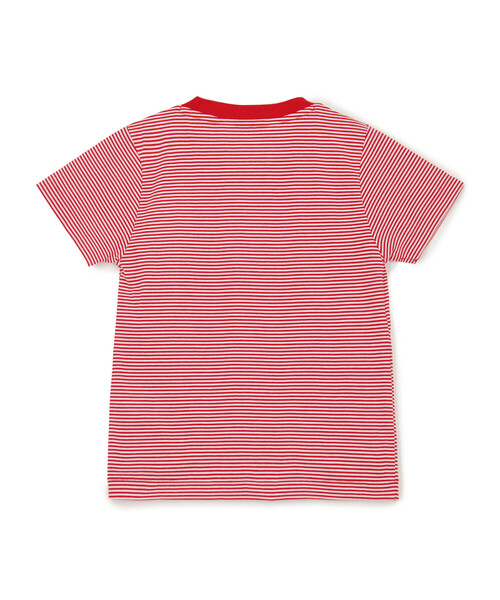 DANTON（ダントン）の「KIDS' SHORT SLEEVE INNER T-SHIRT STRIPE（Tシャツ/カットソー・キッズ・グレー系その他/ベージュ系その他/ブルー系その他5/レッド系その他・105/115/135/125）」の9枚目の写真