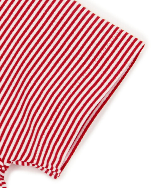 DANTON（ダントン）の「KIDS' SHORT SLEEVE INNER T-SHIRT STRIPE（Tシャツ/カットソー・キッズ・グレー系その他/ベージュ系その他/ブルー系その他5/レッド系その他・105/115/135/125）」の7枚目の写真