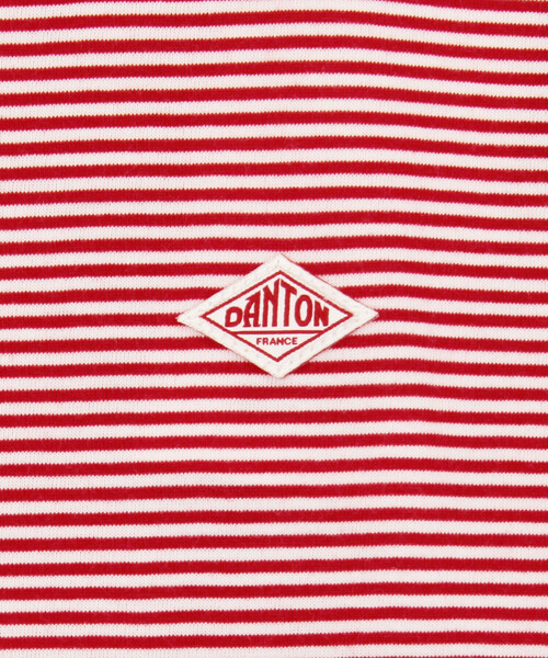 DANTON（ダントン）の「KIDS' SHORT SLEEVE INNER T-SHIRT STRIPE（Tシャツ/カットソー・キッズ・グレー系その他/ベージュ系その他/ブルー系その他5/レッド系その他・105/115/135/125）」の5枚目の写真