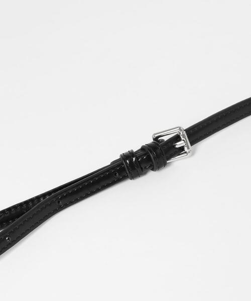 KBF（ケイビーエフ）の「ダブルスリムショルダーBAG（ショルダーバッグ・レディース・アイボリー/ブラック/ブラウン/ダークブラウン・ONE）」の12枚目の写真