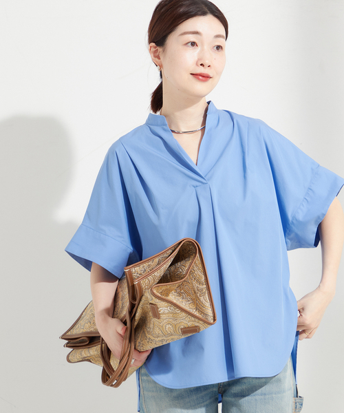 25ss JOURNAL STANDARD L'ESSAGE ニュアンスシャツ CO/PEニュアンスシャツ（シャツ/ブラウス）｜journal standard L