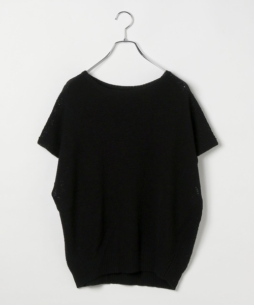 LEPSIM(レプシィム)の「5ゲージカノコライクプルオーバーSS 243190(ニット/セーター・レディース・ホワイト×ブラック/ブルー/ブラック/キナリ/レッド系その他・FREE)」の16枚目の写真