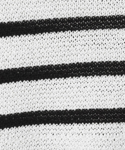 LEPSIM(レプシィム)の「5ゲージカノコライクプルオーバーSS 243190(ニット/セーター・レディース・ホワイト×ブラック/ブルー/ブラック/キナリ/レッド系その他・FREE)」の8枚目の写真